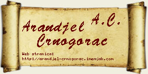 Aranđel Crnogorac vizit kartica